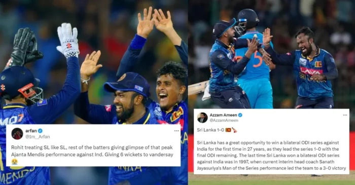 Fans react as Jeffrey Vandersay’s six-wicket haul guides Sri Lanka to win over India in the 2nd ODI