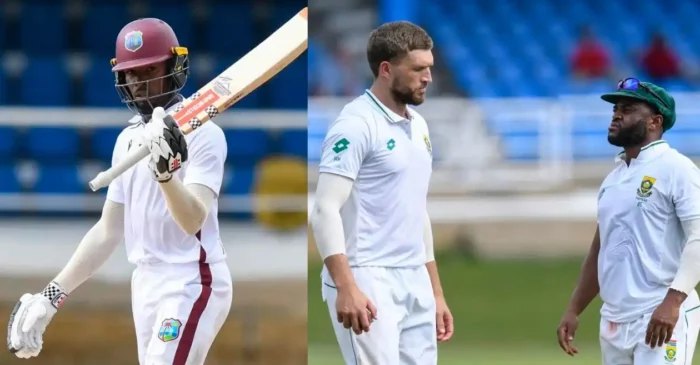 Alick Athanaze’s fightback helps West Indies earn a draw against South Africa in the first Test