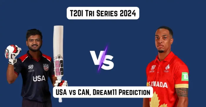 USA vs CAN 2024, T20I Tri-Series, 5th T20I: Match Prediction, Dream11 Team, Fantasy Tips & Pitch Report | United States vs Canada