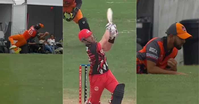 GT20 Canada 2024 [WATCH]: Abhijai Mansingh takes a magnificent catch to dismiss Tim Seifert