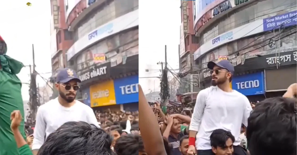 WATCH: A lookalike of Virat Kohli spotted among protesters in Bangladesh