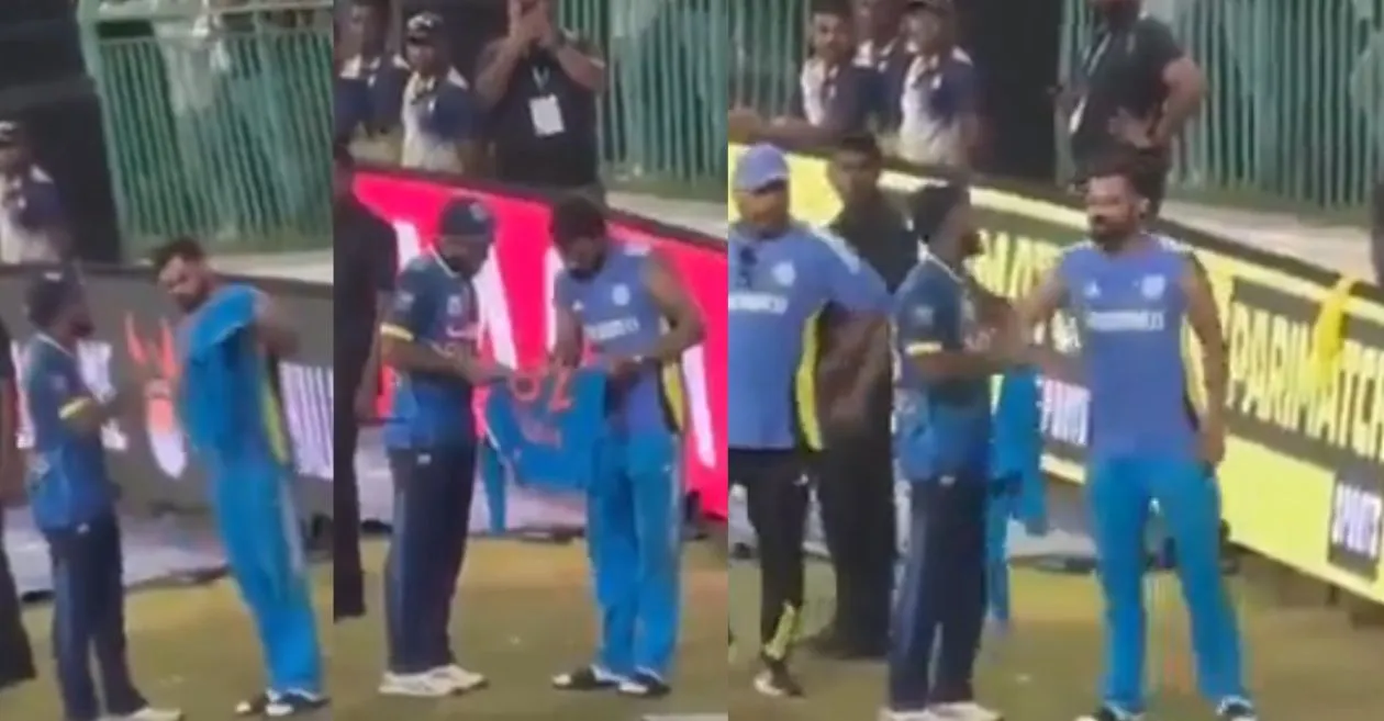 WATCH: Virat Kohli gifts a signed jersey to Kusal Mendis amidst India’s historic defeat against Sri Lanka