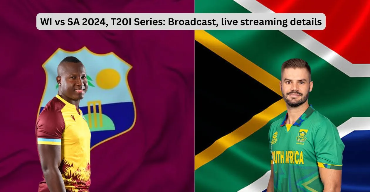 WI vs SA 2024, T20I Series: Broadcast, live streaming details – When and Where to watch in India, UK, West Indies, Australia & South Africa