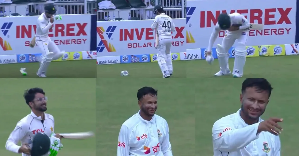 PAK vs BAN [WATCH]: Abrar Ahmed sprints to avoid time-out dismissal on Day 4 of second Test