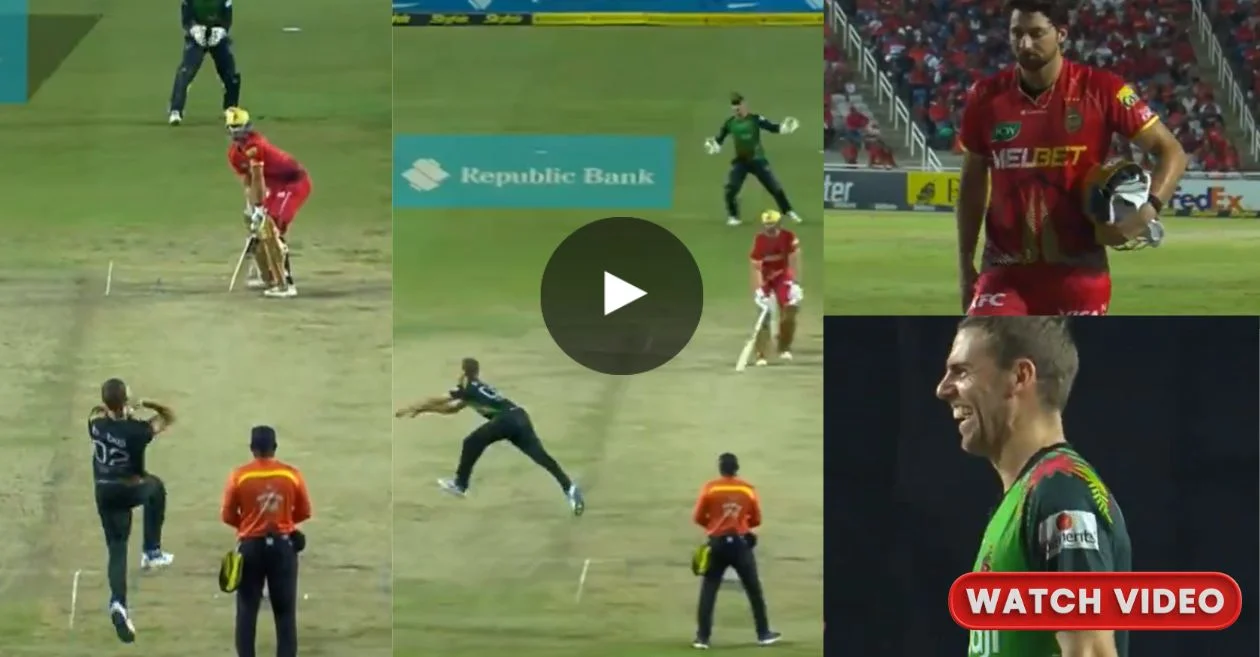 CPL 2024: Anrich Nortje’s Incredible Caught and Bowled!