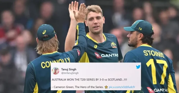 Netizens erupt as Cameron Green’s all-round heroics helps Australia whitewash Scotland in the T20I series