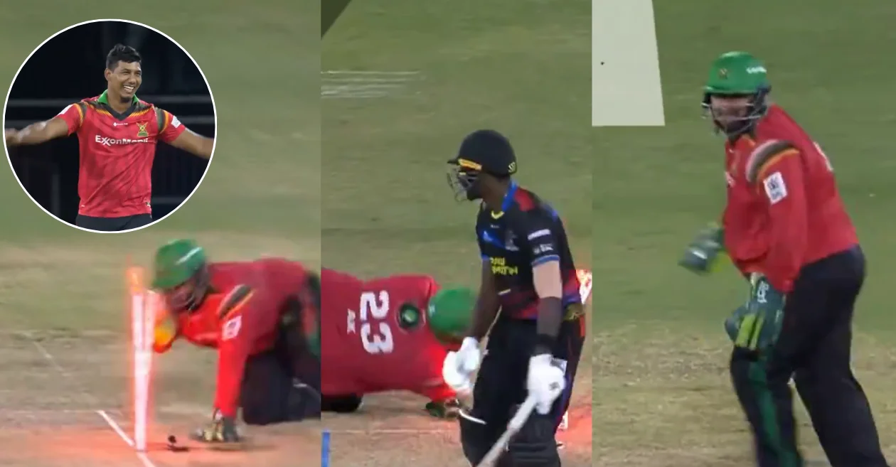 WATCH: Azam Khan’s lightning stumping in CPL 2024