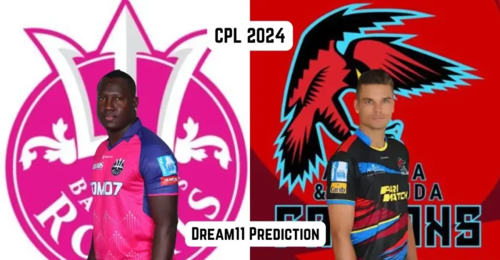 BR vs ABF, CPL 2024: Match Prediction, Dream11 Team, Fantasy Tips & Pitch Report | Barbados Royals vs Antigua and Barbuda Falcons