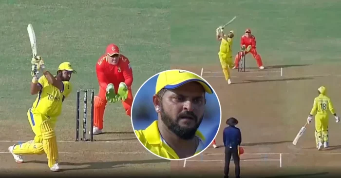 WATCH: CSK veteran Suresh Raina rewinds clock with his delightful hits in LLC 2024