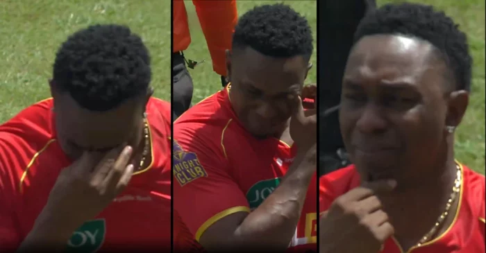 WATCH: Dwayne Bravo breaks down in tears after playing his last CPL T20 match