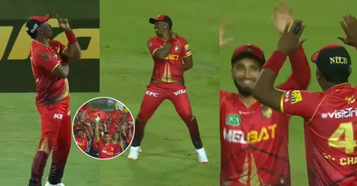 WATCH: Dwayne Bravo’s special dance moves after taking the catch of Evin Lewis in CPL 2024