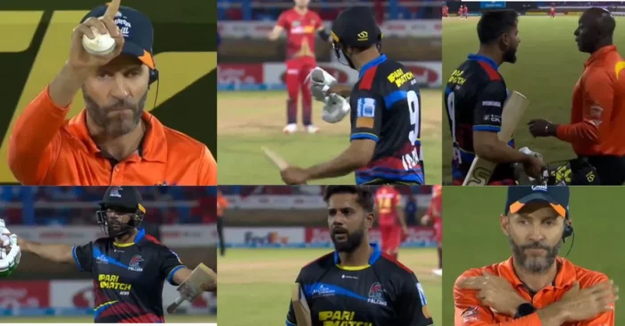 WATCH: Imad Wasim engages in an aggressive spat with the umpires in CPL 2024 match