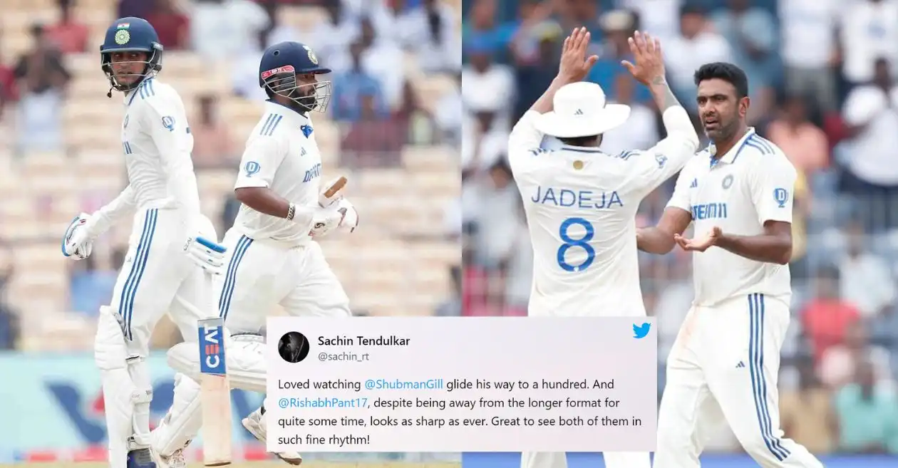 Netizens react as Rishabh Pant & Shubman Gill’s tons put India in the driving seat on Day 3 of the 1st Test against Bangladesh