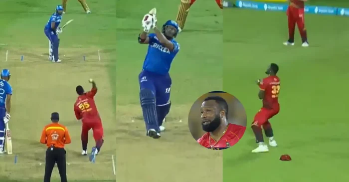 WATCH: Kieron Pollard deceives Bhanuka Rajapaksa with a brilliant slower ball in CPL 2024