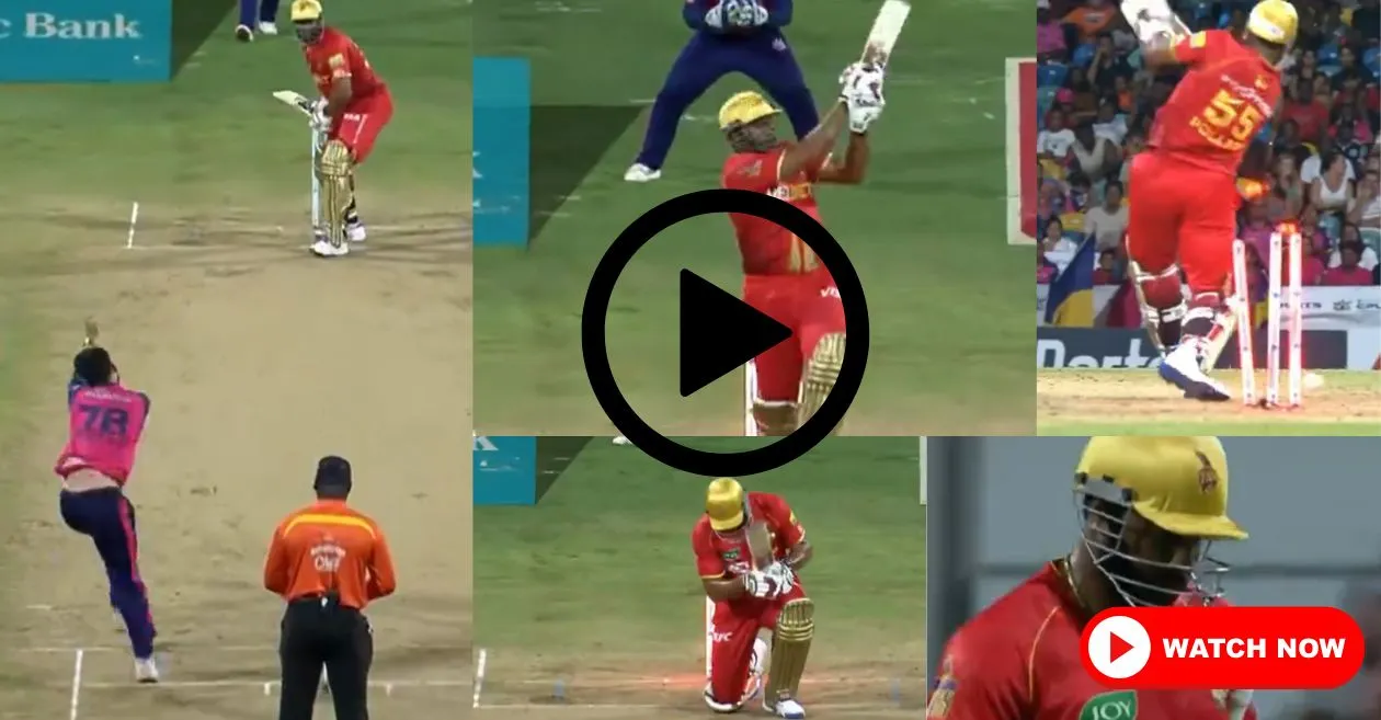 WATCH: Kieron Pollard falls to Naveen ul Haq’s trap in CPL 2024