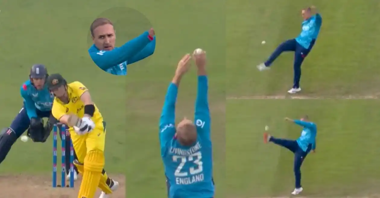 WATCH: Liam Livingstone’s wild ‘kick the ball’ celebration after dismissing Steve Smith in 1st ODI goes viral