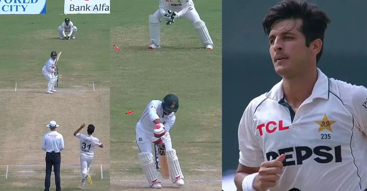 PAK vs BAN [WATCH]: Mir Hamza delivers an absolute peach to send Zakir Hasan packing on Day 5 of 2nd Test