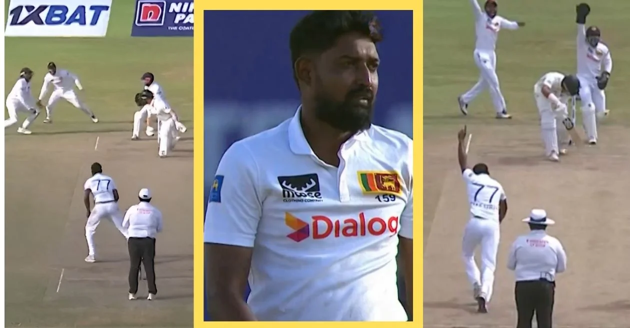 WATCH: Prabath Jayasuriya crushes New Zealand’s hopes with a game-changing spell for Sri Lanka