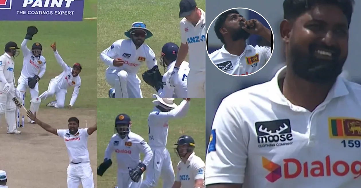 SL vs NZ [WATCH]: Prabath Jayasuriya’s spin masterclass helps Sri Lanka dominate New Zealand in the second Test