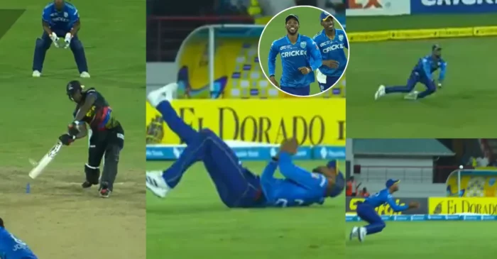 WATCH: Roston Chase takes a stunning catch to dismiss Fabian Allen in CPL 2024