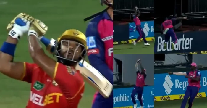 WATCH: Rovman Powell and Jason Holder team up to take a brilliant catch in CPL 2024