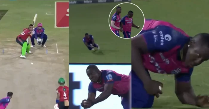 WATCH: Rovman Powell pulls off a sensational diving catch to dismiss Shimron Hetmyer in CPL 2024