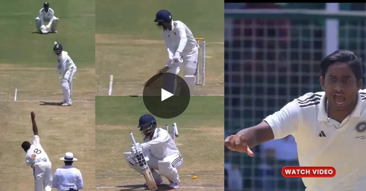 WATCH: Aaqib Khan’s Double Dismissal in Duleep Trophy 2024