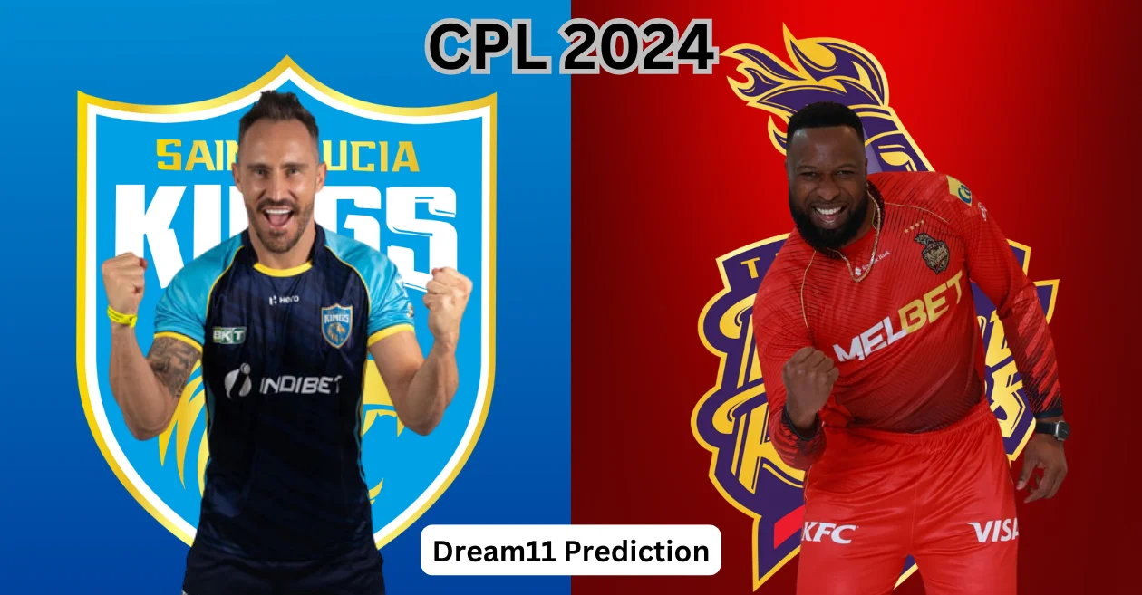 SLK vs TKR, CPL 2024: Match Prediction, Dream11 Team, Fantasy Tips & Pitch Report | Saint Lucia Kings vs Trinbago Knight Riders