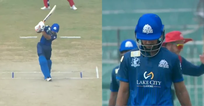 WATCH: Saim Ayub falls victim to Mir Hamza after attempting a no-look shot in Champions One-Day Cup 2024