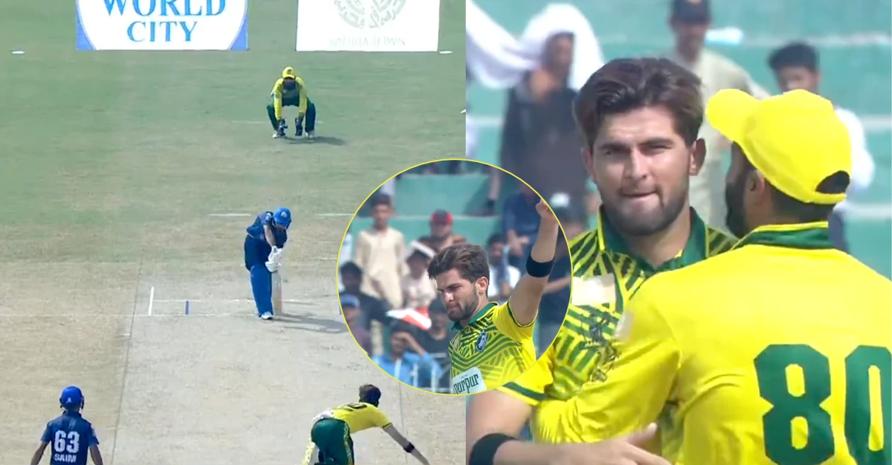 WATCH: Shaheen Afridi does a Wasim Akram to remove Umar Siddiq in Champions One-Day Cup 2024