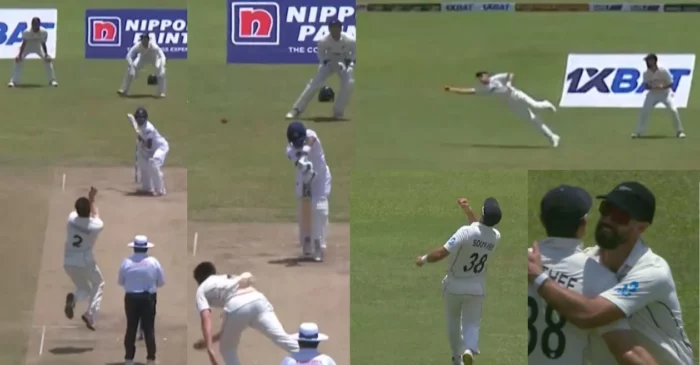 SL vs NZ [WATCH]: Tim Southee takes a flying catch to dismiss Pathum Nissanka on Day 3 of the 1st Test