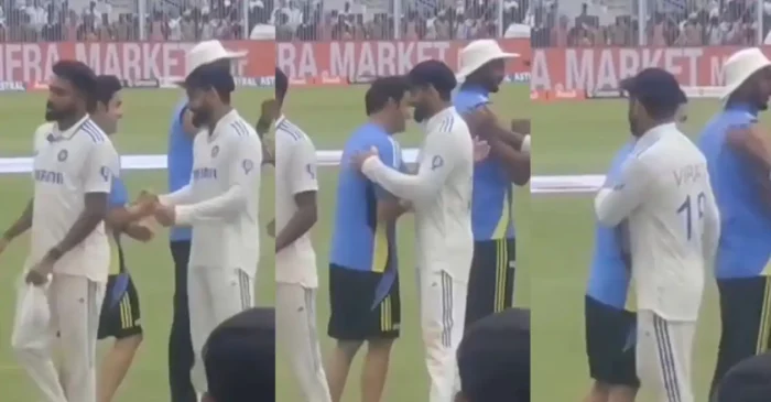 WATCH: Virat Kohli and Gautam Gambhir share a warm hug after India’s emphatic win over Bangladesh in Chennai Test