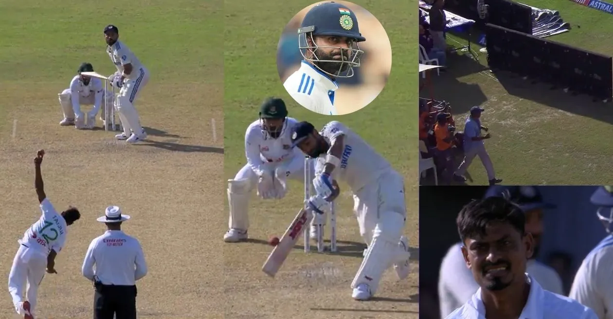 IND vs BAN 2024 [WATCH]: Virat Kohli smashes Taijul Islam for a beautiful six over long off on Day 4 of the second Test