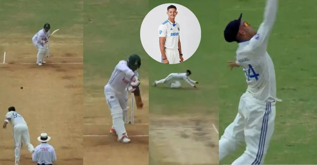 IND vs BAN [WATCH]: Yashasvi Jaiswal grabs a spectacular catch to dismiss Zakir Hasan on Day 3 of 1st Take a look at