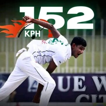 Nahid Rana becoming the fastest bowler for Bangladesh