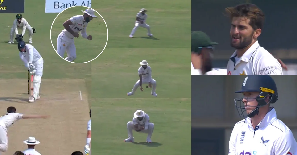 WATCH: Aamer Jamal takes a sharp catch of Zack Crawley, narrowly avoiding a fumble | PAK vs ENG 2024, first Test