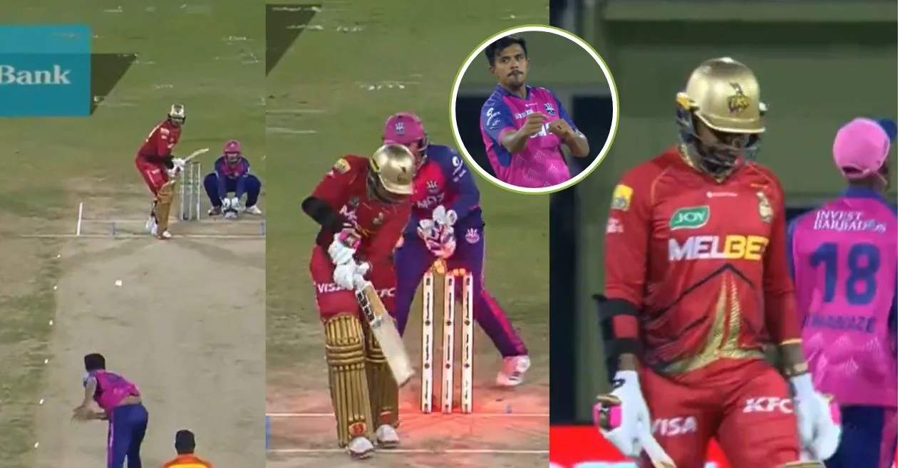 WATCH: Maheesh Theekshana’s Unplayable Delivery to Sunil Narine in CPL 2024 Eliminator