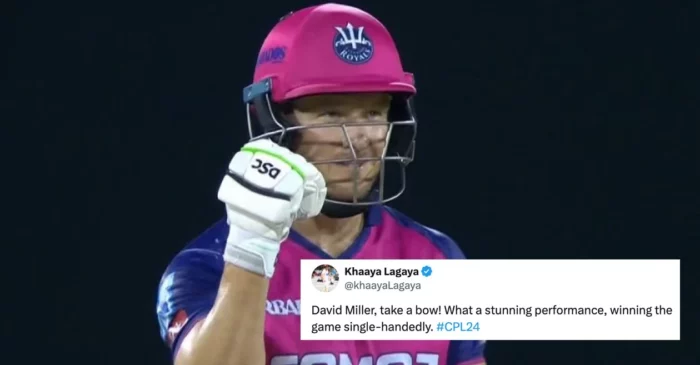 David Miller blitz knocks Trinbago Knight Riders out of CPL 2024