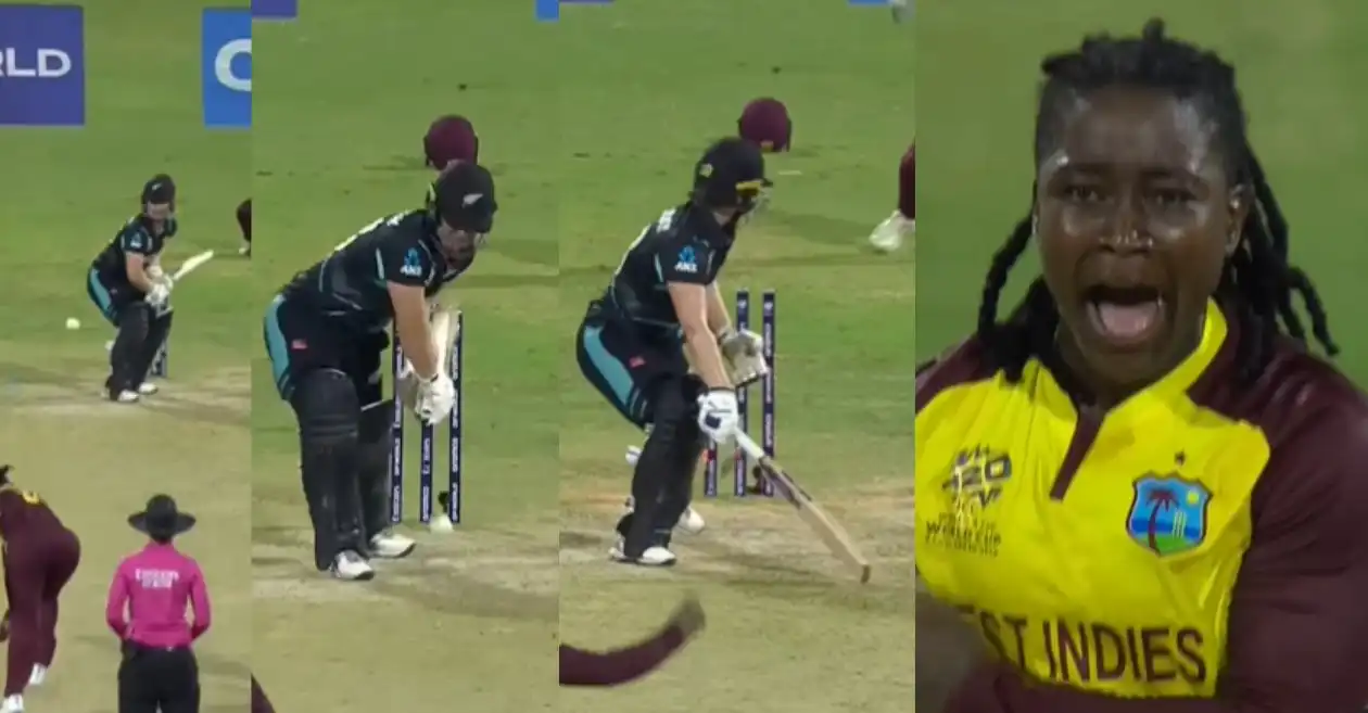 WATCH: Deandra Dottin cleans up Brooke Halliday with an inch-perfect yorker in Women’s T20 World Cup 2024