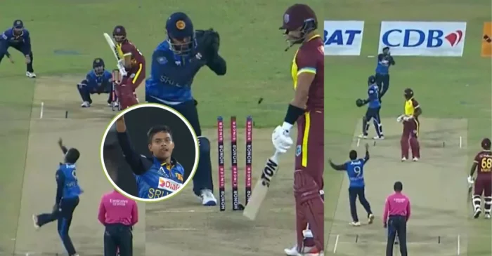 WATCH: Debutant Dunith Wellalage outfoxes West Indies’ batters with his masterful bowling | SL vs WI, 2nd T20I