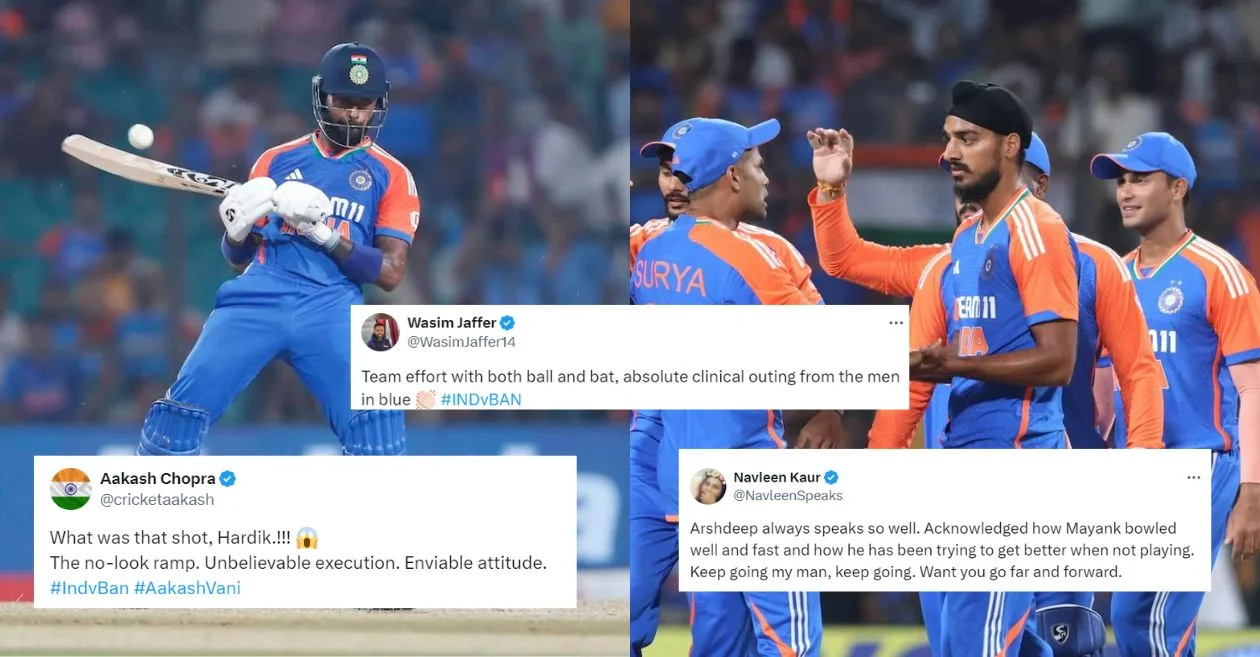 Twitter reacts to Hardik Pandya and Arshdeep Singh’s stellar performance in India’s dominating victory over Bangladesh in 1st T20I #INDvBAN