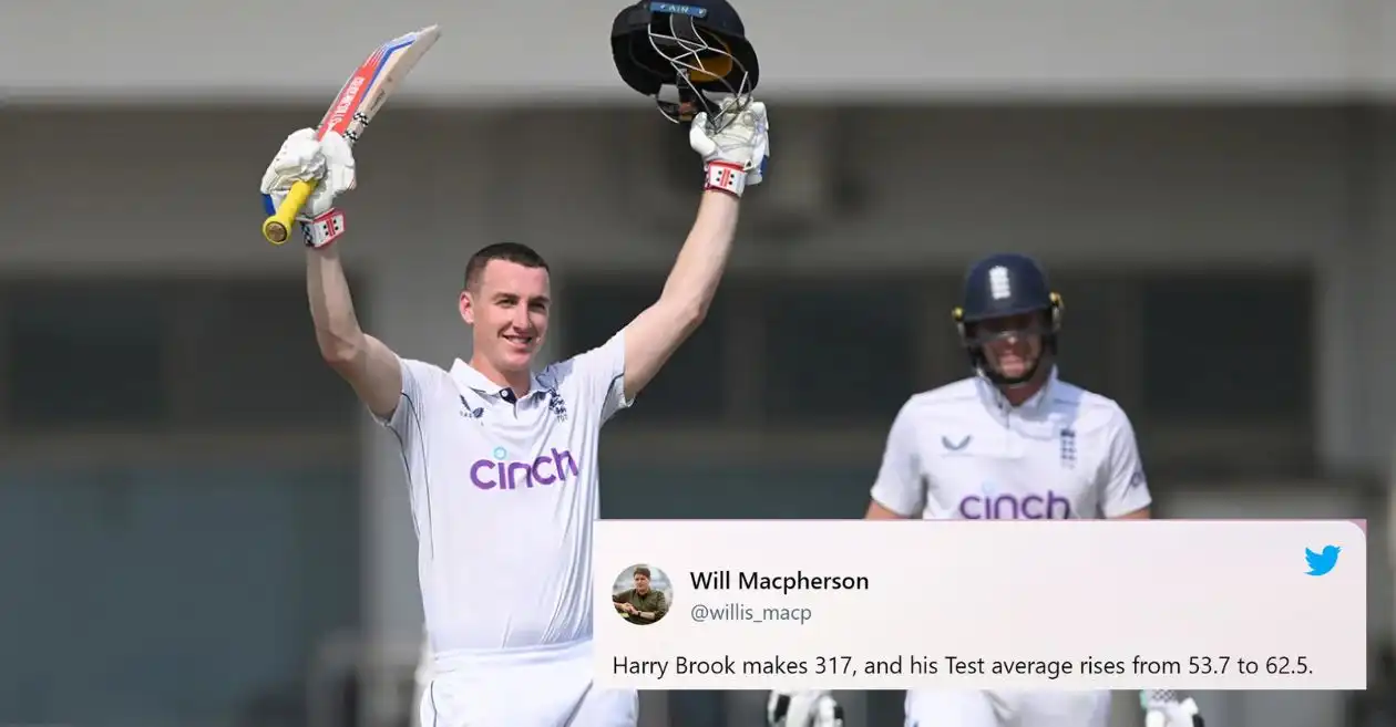 PAK vs ENG: Fans erupt as Harry Brook hits a dazzling triple century in the first Test