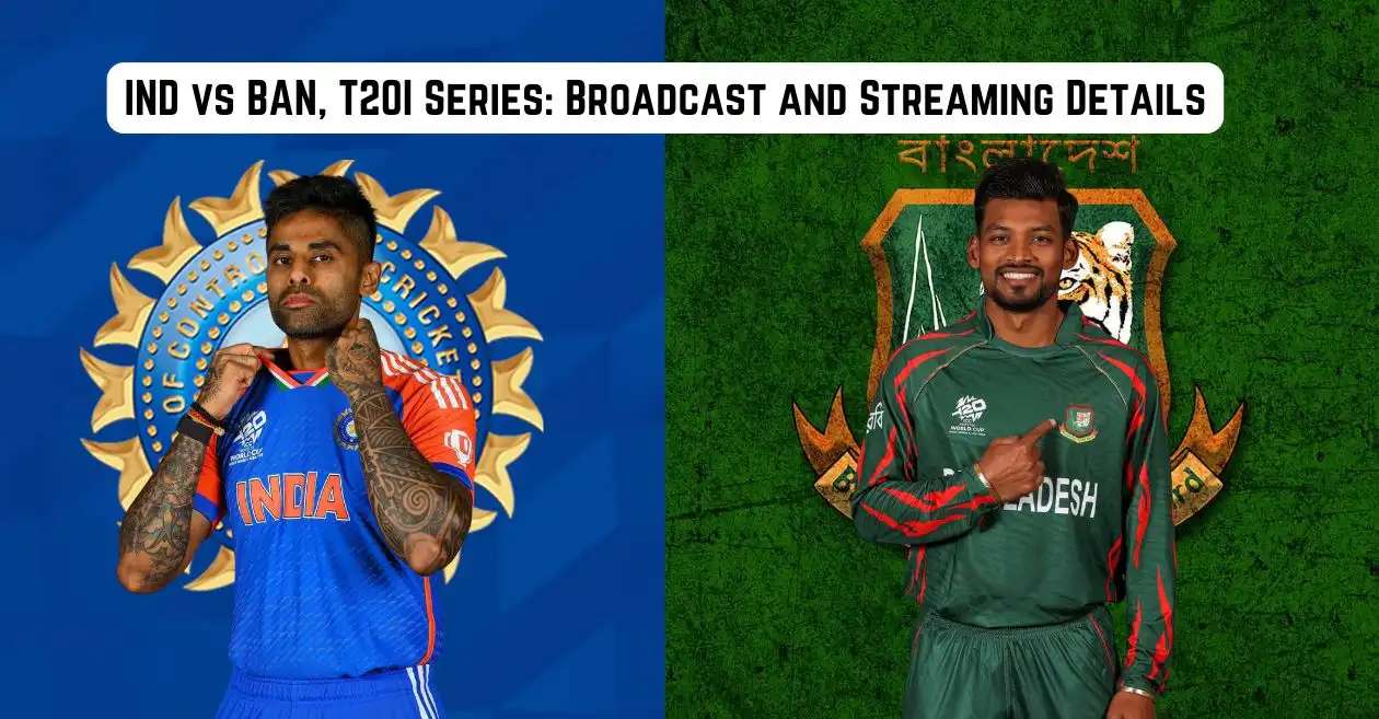 IND vs BAN, T20I Series, Broadcast and Streaming Details