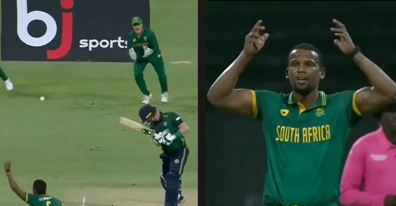 WATCH: Lizaad Williams’ unique celebration after dismissing Andrew Balbirnie in IRE vs SA 1st ODI