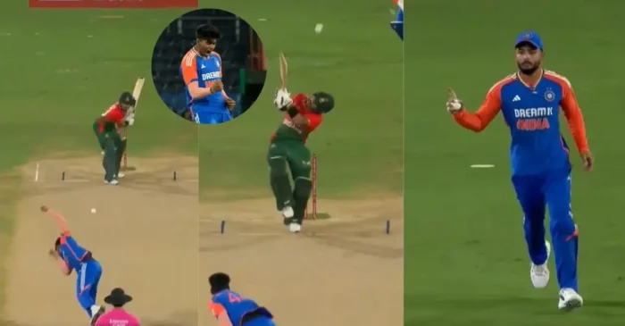 WATCH: Mayank Yadav bowls a snorter to dismiss Parvez Hossain Emon for a golden duck in 3rd IND vs BAN T20I