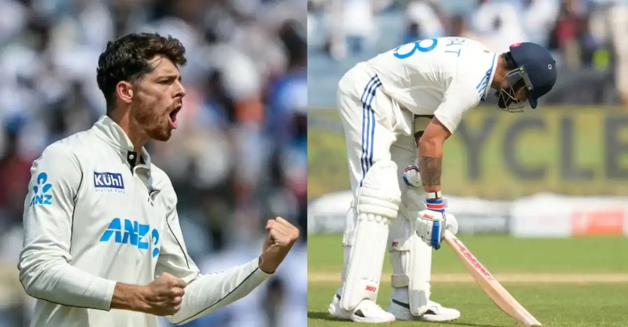 IND vs NZ: Mitchell Santner scripts history with Virat Kohli’s wicket in the Pune Test