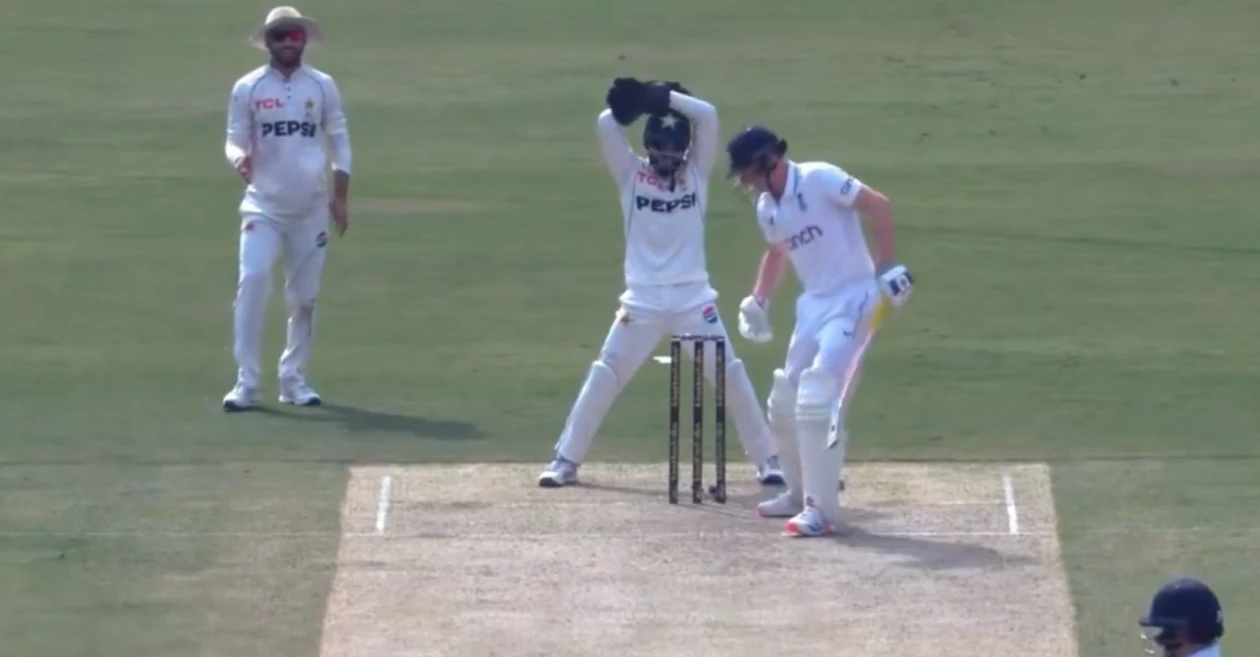 WATCH: Mohammad Rizwan mocks Harry Brook as England struggles against Pakistan spin