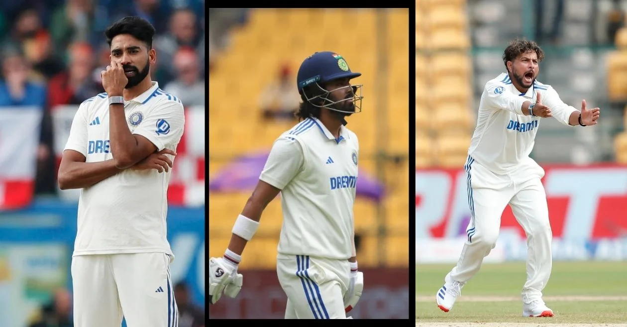 Mohammed Siraj, KL Rahul and Kuldeep Yadav