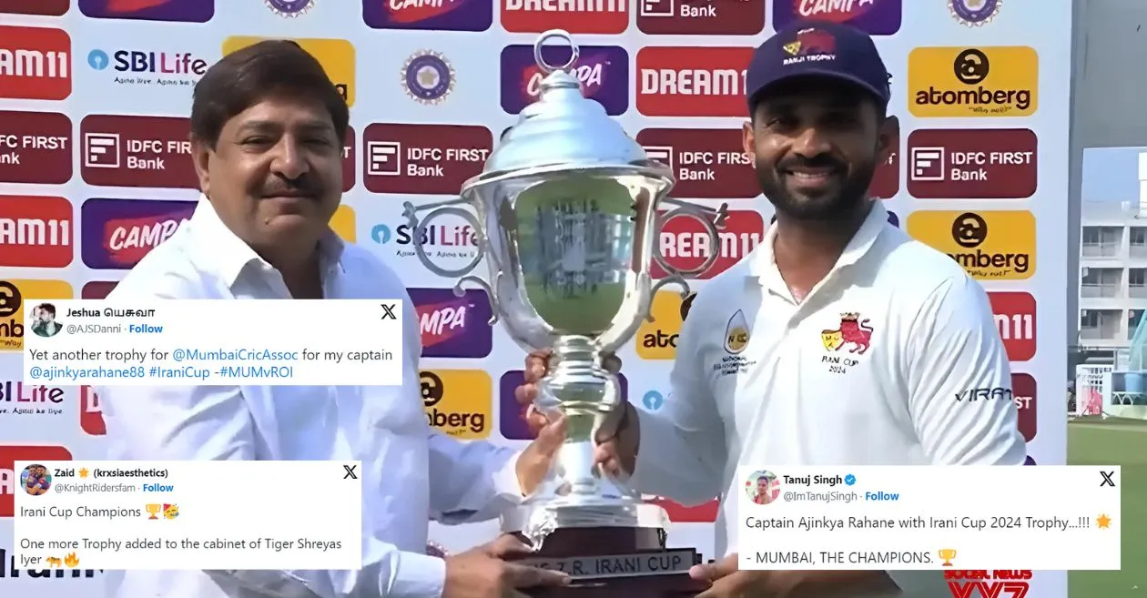 Netizens react to Mumbai’s historic overcome Remainder of India in Irani Cup 2024