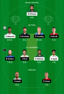 PAK vs ENG Dream11 Team (Screengrab- Dream11) (2)